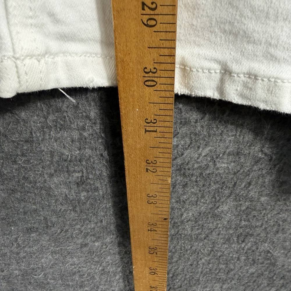 Vervet Jeans Womens 28 White Denim Cotton Stretch Wide Leg Beach Summer Highrise - Picture 4 of 8